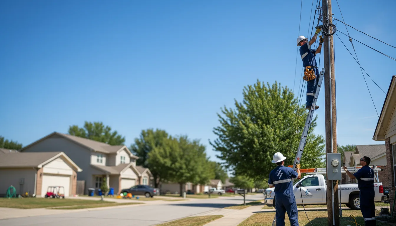Residential electrician providing installation services in Blair, WI